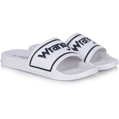 Klapki męskie Wrangler 20251042.1FG AVERELL SLIDER WHITE 44 Klapki męskie Wrangler 20251042.1FG AVERELL SLIDER WHITE 44