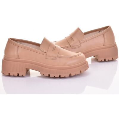 Inny producent KLASYCZNE BRĄZOWE LOAFERSY DAMSKIE SKÓRZANE MOKASYNY MODNE Inny producent KLASYCZNE BRĄZOWE LOAFERSY DAMSKIE SKÓRZANE MOKASYNY MODNE