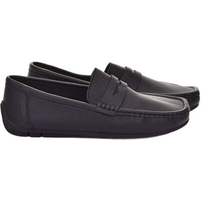 Inny producent KLASYCZNE MĘSKIE MOKASYNY WSUWANE SKÓRZANE BUTY CASUAL CZARNE Inny producent KLASYCZNE MĘSKIE MOKASYNY WSUWANE SKÓRZANE BUTY CASUAL CZARNE