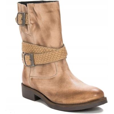 Inny producent Kozaki Maciejka skórzane 03953-44 Camel beż r.37 Inny producent Kozaki Maciejka skórzane 03953-44 Camel beż r.37