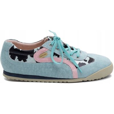 Laura Vita Skórzane Sneakersy Damskie Płaskie Tivanao-01-Ciel R.40 Laura Vita Skórzane Sneakersy Damskie Płaskie Tivanao-01-Ciel R.40