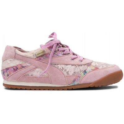 Laura Vita Skórzane Sneakersy W Kwiaty Rose SL20258-3-ROSE r.39 Laura Vita Skórzane Sneakersy W Kwiaty Rose SL20258-3-ROSE r.39