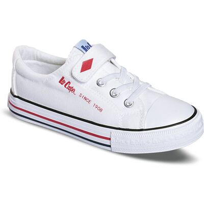 Lee Cooper, Trampki dla dzieci, LCW-22-44-0804K, Białe, Rozmiar 34 Lee Cooper, Trampki dla dzieci, LCW-22-44-0804K, Białe, Rozmiar 34