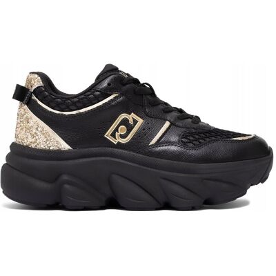 Liu Jo Sneakersy Damskie Black Light Glitter BF5061-PX783-GOLD r.40 Liu Jo Sneakersy Damskie Black Light Glitter BF5061-PX783-GOLD r.40