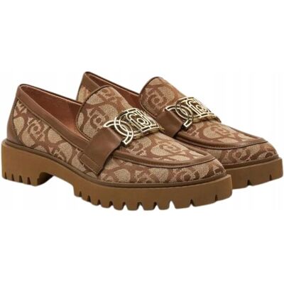 Loafersy damskie Liu Jo SF4005 TX4127 brązowy - Shoes: 38 Loafersy damskie Liu Jo SF4005 TX4127 brązowy - Shoes: 38