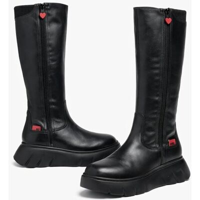Inny producent LOVE MOSCHINO CZARNE BOTKI NA PLATFORMIE Z SERCEM NA ZAMKU 41 1I4A Inny producent LOVE MOSCHINO CZARNE BOTKI NA PLATFORMIE Z SERCEM NA ZAMKU 41 1I4A