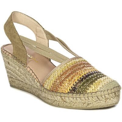 Maciejka Espadryle damskie na koturnie beżowe-40 Maciejka Espadryle damskie na koturnie beżowe-40