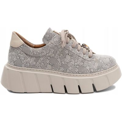 Inny producent Maciejka Skórzane Sneakersy Na Platformie Beżowe 6891W-03/00-8 r.38 Inny producent Maciejka Skórzane Sneakersy Na Platformie Beżowe 6891W-03/00-8 r.38