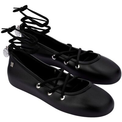 Melissa Beta AD Black Baleriny Damskie Czarne 41/42 Melissa Beta AD Black Baleriny Damskie Czarne 41/42