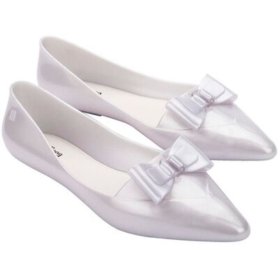 Melissa Pointy Chic AD Pearly White Baleriny Damskie Białe Perłowe 40 Melissa Pointy Chic AD Pearly White Baleriny Damskie Białe Perłowe 40