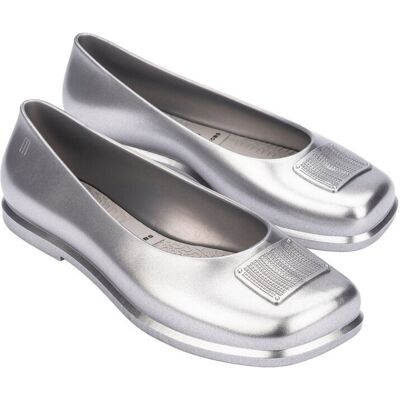 Melissa Ruby + Marc Jacobs AD Silver/Grey Baleriny Damskie Srebrne 37 Melissa Ruby + Marc Jacobs AD Silver/Grey Baleriny Damskie Srebrne 37