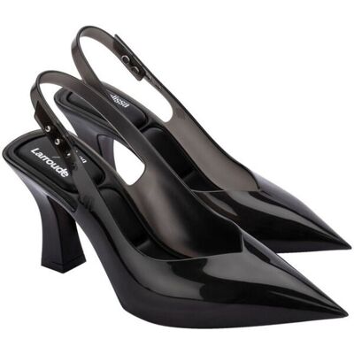 Melissa Slingback Heel + Larroude Ad Black Transparent Szpilki Damskie Czarne 39 Melissa Slingback Heel + Larroude Ad Black Transparent Szpilki Damskie Czarne 39