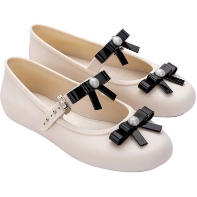 Melissa Soft Ballerina Bow AD Beige/ Black Baleriny Damskie Beżowe 41/42 Melissa Soft Ballerina Bow AD Beige/ Black Baleriny Damskie Beżowe 41/42