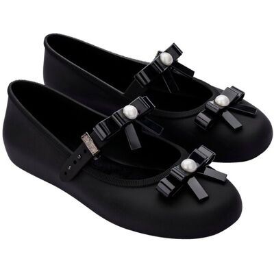 Melissa Soft Ballerina Bow AD Black Baleriny Damskie Czarne 39 Melissa Soft Ballerina Bow AD Black Baleriny Damskie Czarne 39