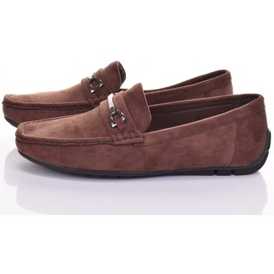 Inny producent MĘSKIE ELEGANCKIE MOKASYNY OBUWIE WSUWANE CASUAL ZAMSZOWE BRĄZOWE Inny producent MĘSKIE ELEGANCKIE MOKASYNY OBUWIE WSUWANE CASUAL ZAMSZOWE BRĄZOWE