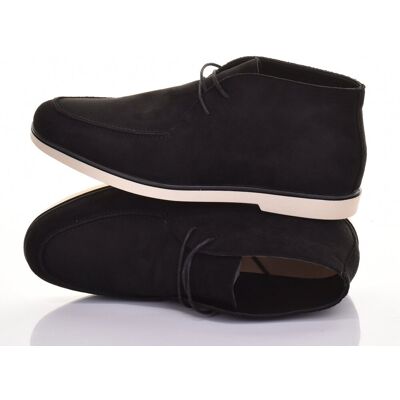 Inny producent MĘSKIE MOKASYNY SZNUROWANE WYSOKIE ELEGANCKIE ZAMSZOWE WYGODNE CZARNE Inny producent MĘSKIE MOKASYNY SZNUROWANE WYSOKIE ELEGANCKIE ZAMSZOWE WYGODNE CZARNE