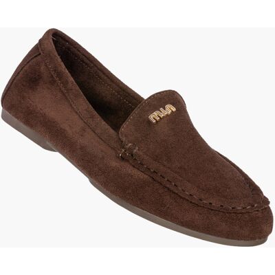 Inny producent Mokasyny Damskie Ekozamsz Skórzana Wkładka Lordsy Loafersy Brązowe 41 Inny producent Mokasyny Damskie Ekozamsz Skórzana Wkładka Lordsy Loafersy Brązowe 41