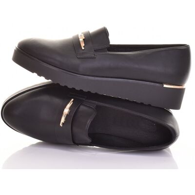 Inny producent MOKASYNY DAMSKIE ELEGANCKIE NA KOTURNIE EKOSKÓRA CZARNE MODNE Inny producent MOKASYNY DAMSKIE ELEGANCKIE NA KOTURNIE EKOSKÓRA CZARNE MODNE
