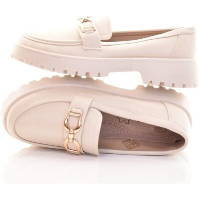 Inny producent MOKASYNY DAMSKIE KLASYCZNE LOAFERSY LAKIEROWANE ELEGANCKIE MODNE BEŻOWE Inny producent MOKASYNY DAMSKIE KLASYCZNE LOAFERSY LAKIEROWANE ELEGANCKIE MODNE BEŻOWE