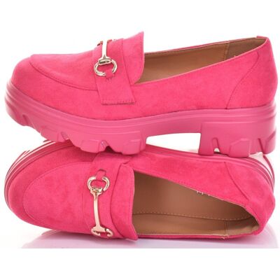 Inny producent MOKASYNY DAMSKIE KLASYCZNE LOAFERSY NA PLATFROMIE ZAMSZOWE MODNE FUKSJA Inny producent MOKASYNY DAMSKIE KLASYCZNE LOAFERSY NA PLATFROMIE ZAMSZOWE MODNE FUKSJA
