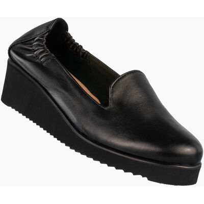 Mokasyny Damskie Skórzane Buty Na Koturnie Półbuty Darex Czarne Czarny 36,5 Mokasyny Damskie Skórzane Buty Na Koturnie Półbuty Darex Czarne Czarny 36,5