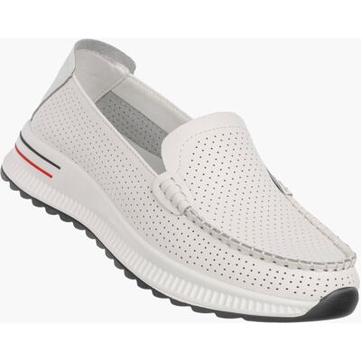 Mokasyny Damskie Skórzane Buty Wsuwane Półbuty Białe JEZZI 26PB32-9793 37 Mokasyny Damskie Skórzane Buty Wsuwane Półbuty Białe JEZZI 26PB32-9793 37