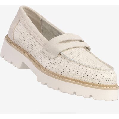 Mokasyny Damskie Skórzane Eleganckie Buty Półbuty Białe Filippo DP6090/24WH Biały 38 Mokasyny Damskie Skórzane Eleganckie Buty Półbuty Białe Filippo DP6090/24WH Biały 38