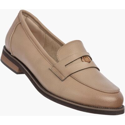 Mokasyny Damskie Skórzane Półbuty Eleganckie Buty Casual Beżowe Cambell 26-19301 37 Mokasyny Damskie Skórzane Półbuty Eleganckie Buty Casual Beżowe Cambell 26-19301 37