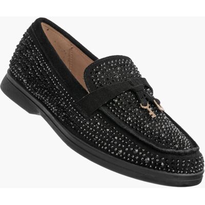 Badoxx Mokasyny Damskie Wsuwane Buty Baleriny Eleganckie Z Cekinami Półbuty Czarne Czarny 37 Badoxx Mokasyny Damskie Wsuwane Buty Baleriny Eleganckie Z Cekinami Półbuty Czarne Czarny 37