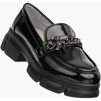 Inny producent Mokasyny Dziewczęce Ekoskóra Buty Eleganckie Półbuty Lakierowane Czarne Clibee 37 Inny producent Mokasyny Dziewczęce Ekoskóra Buty Eleganckie Półbuty Lakierowane Czarne Clibee 37