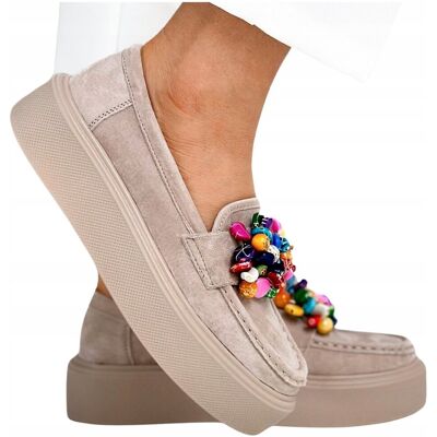 Mokasyny Filippo Dp6765 Buty Damskie Wygodne Skórzane Beżowe 37 Półbuty Mokasyny Filippo Dp6765 Buty Damskie Wygodne Skórzane Beżowe 37 Półbuty
