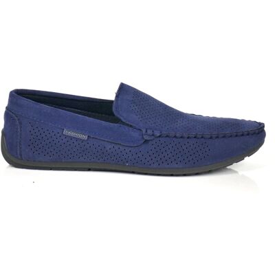 MOKASYNY MĘSKIE AŻUROWE WSUWANE HAVER AB96LH-3 NAVY NIEBIESKIE, 40, 26,2cm MOKASYNY MĘSKIE AŻUROWE WSUWANE HAVER AB96LH-3 NAVY NIEBIESKIE, 40, 26,2cm