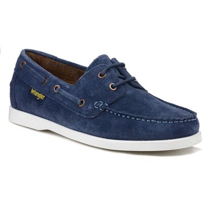 Mokasyny męskie granatowe skórzane zamszowe Wrangler Baltic Suede46-43 Mokasyny męskie granatowe skórzane zamszowe Wrangler Baltic Suede46-43