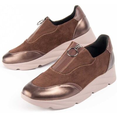 Montevita Buty Klinowe Caleb Br?zowy Montevita Buty Klinowe Caleb Br?zowy