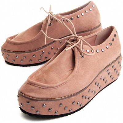 Montevita Buty Klinowe Trenca Ró?owy Montevita Buty Klinowe Trenca Ró?owy