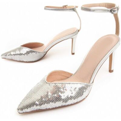 Montevita Buty Na Obcasie Festshoe2 Srebrny Montevita Buty Na Obcasie Festshoe2 Srebrny
