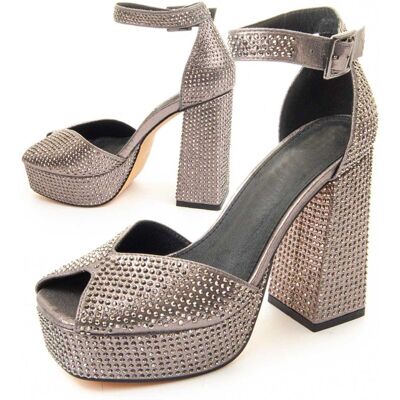 Montevita Buty Na Obcasie Sandant Szary Montevita Buty Na Obcasie Sandant Szary