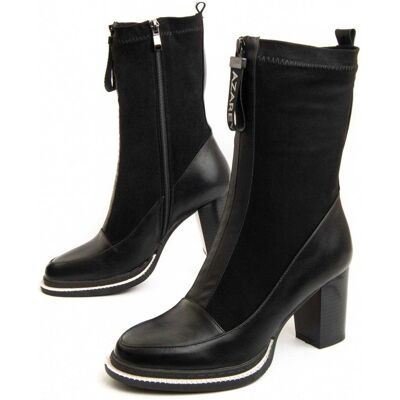 Montevita Heel Botki na Kostk? Mila2 Czarne Montevita Heel Botki na Kostk? Mila2 Czarne