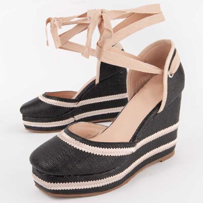 Montevita Wedge Sparto Balenci11 Czarny Montevita Wedge Sparto Balenci11 Czarny
