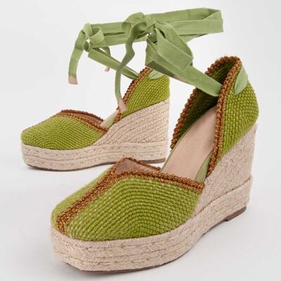 Montevita Wedge Sparto Balenci12 Zielony Montevita Wedge Sparto Balenci12 Zielony