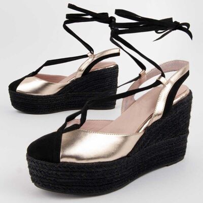 Montevita Wedge Sparto Balenci6 Gold Montevita Wedge Sparto Balenci6 Gold