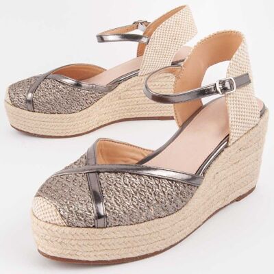 Montevita Wedge Sparto Balenci9 Szary Montevita Wedge Sparto Balenci9 Szary