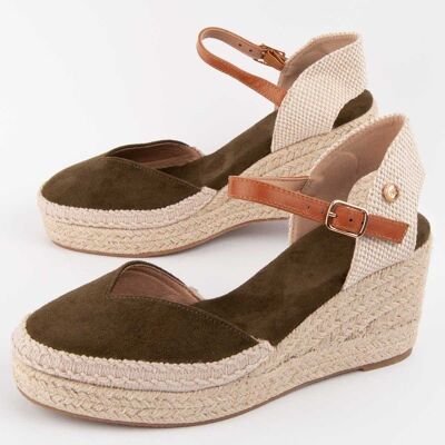 Montevita Wedge Sparto Esparteo2 Zielony Montevita Wedge Sparto Esparteo2 Zielony