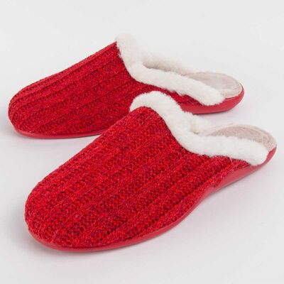 MONTEVITA Northome Pantofel Louslip Czerwony MONTEVITA Northome Pantofel Louslip Czerwony