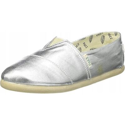 Inny producent PAEZ ESPADRYLE DAMSKIE SREBRNE TKANINA Z PODESZWĄ BEŻOWĄ 34 16CA Inny producent PAEZ ESPADRYLE DAMSKIE SREBRNE TKANINA Z PODESZWĄ BEŻOWĄ 34 16CA