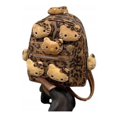 Inny producent Plecak W Stylu Y2k Hello Kitty W Panterkę Cętki Panterka Goth Prezent Inny producent Plecak W Stylu Y2k Hello Kitty W Panterkę Cętki Panterka Goth Prezent