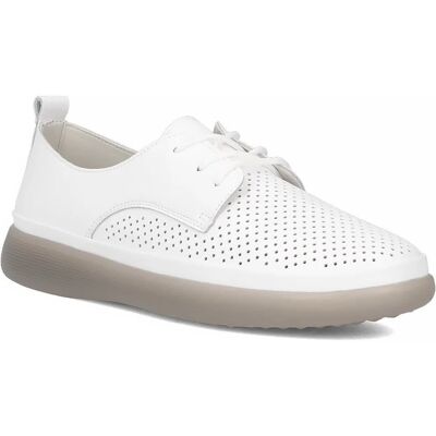 Półbuty damskie białe Filippo DP6788 buty skórzane sznurowane wygodne-40 Półbuty damskie białe Filippo DP6788 buty skórzane sznurowane wygodne-40