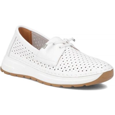 Półbuty damskie białe Filippo DP7610/26 buty skórzane ażurowe lekkie-36 Półbuty damskie białe Filippo DP7610/26 buty skórzane ażurowe lekkie-36