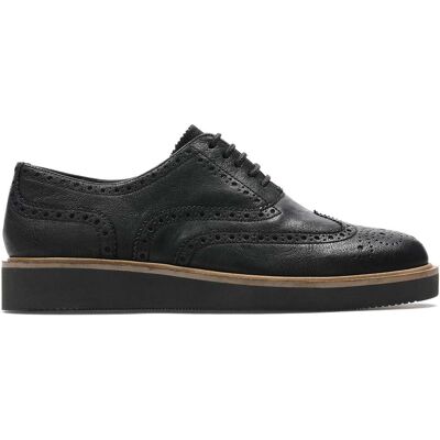 Półbuty damskie Clarks Baille Brogue czarne 37 Półbuty damskie Clarks Baille Brogue czarne 37