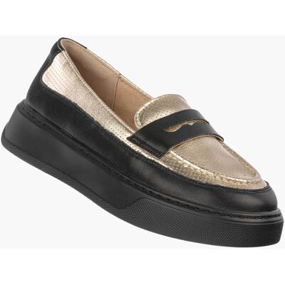 Półbuty Damskie Skórzane Buty Loafersy Platforma Czarne Cambell 41 Półbuty Damskie Skórzane Buty Loafersy Platforma Czarne Cambell 41